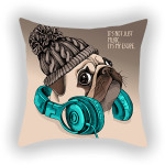 Blue Series Pet Dog Sofa Balcony Car Print Pillow Cover