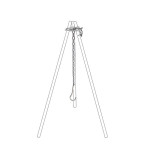 Convenient Triangle Hanging Pot Support For Outdoor Camping