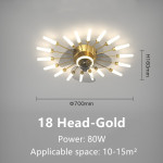 Modern Atmosphere Household Simple Bedroom Fan Lamp