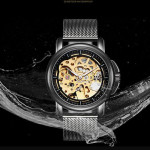 Fashion Hollow Waterproof Mechanical Fashion Automatic Mesh Belt Men's Watch