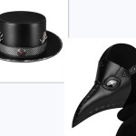 Halloween Plague Doctor Dome Magic Hat Gentleman Top Hat