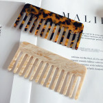 Anti-Static Headwear Marbled Leopard Print Hairdressing Comb