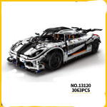 13103-13175 Technology Series Sports Car Assembling Small Particle Building Blocks