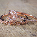 18k Rose Gold Ring In Europe And America