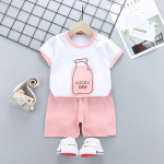 Summer Cotton Children's Short-sleeved Shorts Suit