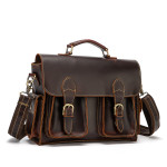 Top Layer Crazy Horse Leather Cowhide Bag Vintage Men