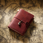 Travel Notebook Cowhide Leather Diary Vintage