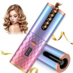 Rechargeable Automatic Hair Curler Women Portable Hair Curling Iron LCD Display Ceramic Curly Rotating Curling Wave Styer