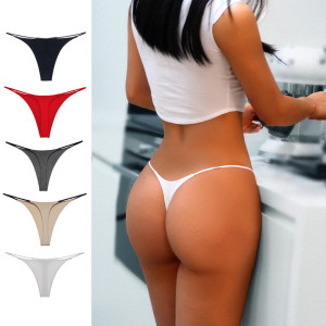 Two-Layer Thin Strap Sexy Thong Low-Rise Double-Layer Bikini