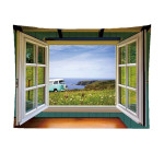 False Window Window Scenery Background Cloth