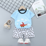 Summer Cotton Children's Short-sleeved Shorts Suit