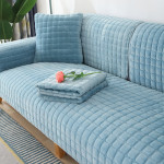 Corduroy Solid Color Plush Sofa Cushion Modern Simple Double Non-slip Cushion