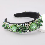 Crystal Geometric Glass Drill Full Rhinestone Headband