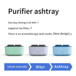 Smokeless Ashtray For Cigarette Smoker Smoke Grabber Ash Tray For Indoor Outdoor Home Office Air Purifier