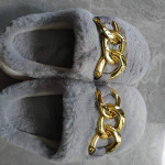 Bunny Hair Baotou Plush Warm Home Slippers