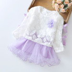 2021 New Summer Girl Dress, 1-2-3 Years Old Virgin Baby, Long Sleeve Princess Skirt, Baby Skirt