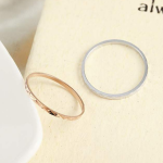 S925 Silver Ring Temperament Simple Joint Line Ring Girl Ring Ring