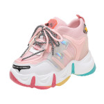 Platform Platform Sports Inner Heightening Rainbow Shoes