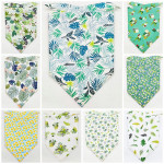 Fruit Green Leaf Pet Scarf Drool Towel