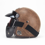 Four Season Vintage Helmet Leather Personality