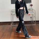 New Loose High Waist Straight Wide Leg Mopping Trousers Trend