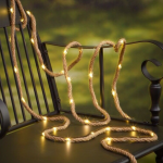 Solar Hemp Rope String Copper Wire LED Light