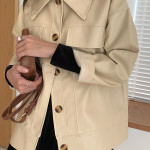 Jacket Small PU Leather Short Jacket Spring And Autumn