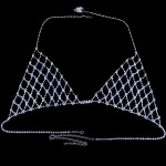 Sun Claw Chain Mesh Rhinestone Breast Chain Body Chain Set