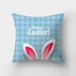 Nordic Minimalist Easter Rabbit Peach Skin Fabric Pillow Cushion Cover