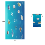 Printed Swim Microfiber Beach Towel