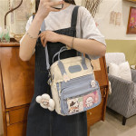 Women's Large-capacity Canvas Bag Cute Multi-purpose Shoulders