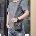 Men's Fashion Casual Mobile Phone Bag Messenger Bag