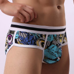 Breathable cotton U-convex soft printed cotton triangle briefs