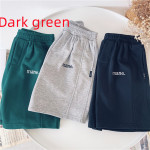 Summer Cotton Boys Casual Elastic Belt Shorts