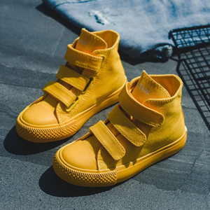 Children's Shoes 2020 Spring Korean Style High Top Candy Color Trend Children's Canvas Shoes Casual Shoes