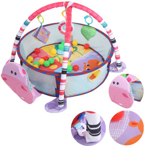 3‑In‑1 Baby Play Mat Fitness Frame Infant Gym Playing Mat with Balls Pendant Toy Set2# 