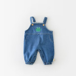 Boys' Fashion Simple Denim Backpack Pants