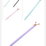 New Korean Fashion Cute Rabbit Metal Pen Metal Ballpoint Pen Custom Rotating Metal Pen Ballpoint Pen