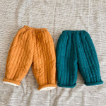 Children's Cotton Mixed Trousers Plush Corduroy Cotton Trousers