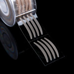 600pcs Makeup Clear Beige Stripe Big Eyes Decoration Invisible Strong Adhesive Double Fold Eyelid Sticker Eyes Cosmetic Tool