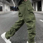 Multi-pocket Pants Loose Casual