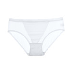 Women's Briefs Low Waist Mesh Pure Color Transparent Underwear