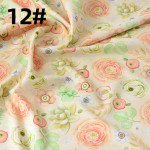 Soft Thin Skirt Plant Flower Pastoral Fabric Cotton