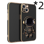 3D Astronaut Phone Case Anti-Drop Electroplating Bracket