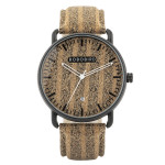 Cork Grain Couple Watch Fashion Casual Wood Grain Watch