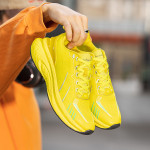 Popcorn Thick Sole Lightweight Flying Woven Running Shoes