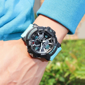 Men's Trendy Waterproof Outdoor Sports Running Electronic Watch