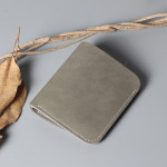 Men's And Women's Simple Hard Leather Wallet