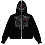 Spider Rhinestone Print Tide With The Same Cardigan Jacket