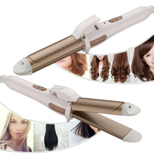 Wet and dry curling iron